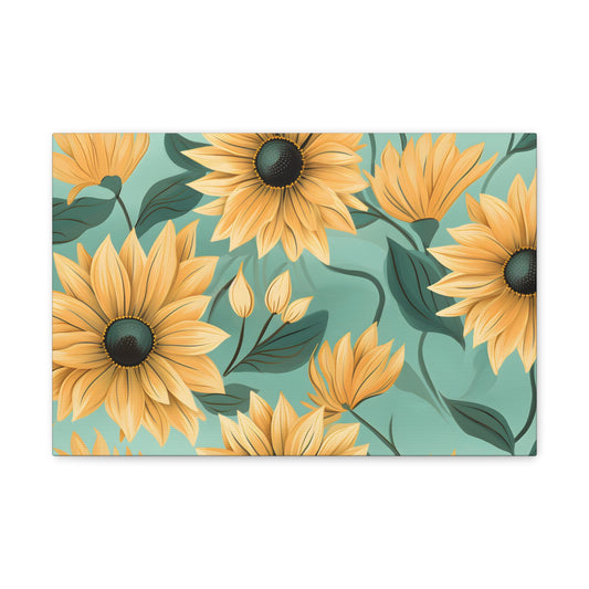 Yellow Floral Canvas Print