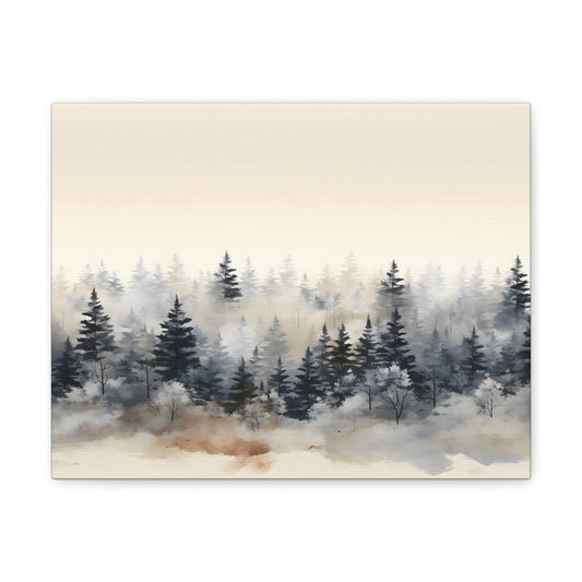 The Foggy Forest Canvas Print