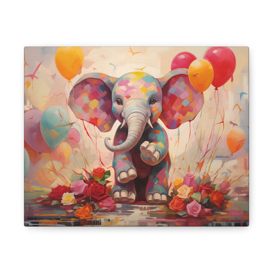 Festive Elephant Canvas Print