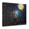 Load image into Gallery viewer, Midnight Bloom Owl Canvas Print
