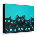 Load image into Gallery viewer, Black Cat Family Canvas Print
