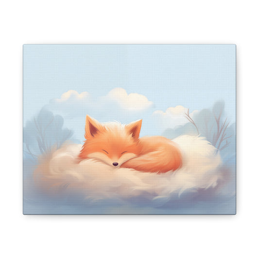 Dreaming Fox Canvas Print
