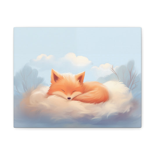 Dreaming Fox Canvas Print