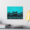 Load image into Gallery viewer, Black Cat Family Canvas Print
