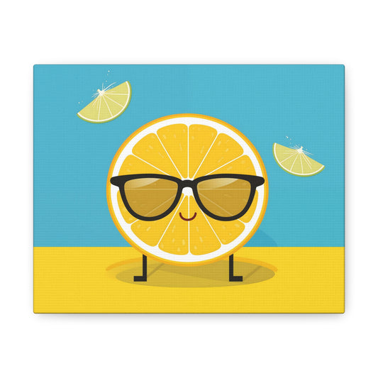 Cool Lemon Buddy Canvas Print